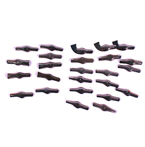 Lino Cutter Tools for Art Printing Pack of 25 Linoleum Cutting Blades Style 1-10 by BCreative®