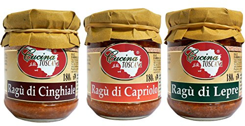 CUCINA TOSCANA - Tris Ragù: Ragù di Cinghiale | Ragù di Capriolo | Ragù di Lepre - 3x180g