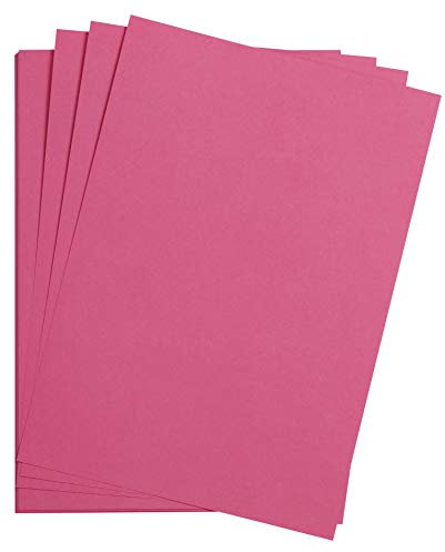 Clairefontaine 975260C Packung mit 25 Bastelkartons Maya, 185g, DIN A4, 21 x 29,7cm, 1 Pack, fuchsia