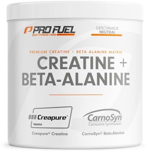 Creatin Monohydrat + Beta-Alanin 300g - Premium Creapure® Creatin 5g + CarnoSyn® Beta-Alanin 5g pro Portion - Made in Germany - ohne Aroma oder Süßstoffe - 30 Portionen