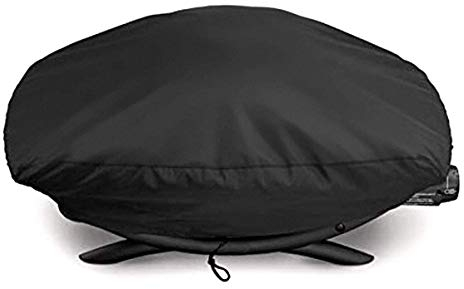 QNINE 7117 Couvercle de Gril pour grillades Weber série Q100 / Q1000, Couvercle de Gril imperméable pour Weber Q1200 / Q1400 (66,8 x 43,9 x 31,5 cm)