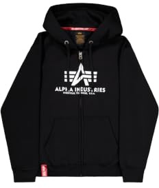 Alpha Industries Herren Alpha Industries Basic Zip Hoodie für Herren Kapuzenpullover (1er Pack)