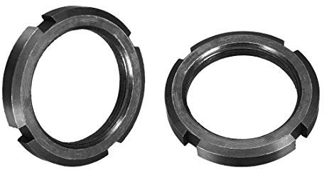 M55 x 2,0 mm – Tuercas redondas con cuatro ranuras de retención – 2 unidades
