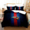Bettwäsche-Set, Fadendichte 200, Baumwollsatin, Bettbezug Single Size Double Size Und Zwei Kissenbezüge, 75X50cm, Anti-Milbe, NFL-Team, Fußball (135 x 200 cm,Muster 07)