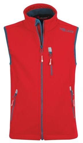 Trollkids Kids Trollfjord Vest 164, spicy red