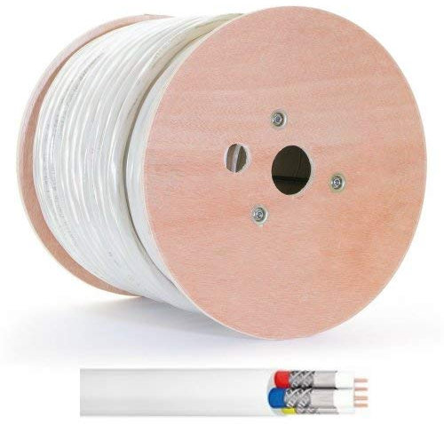 LOKMANN 4 Fach 100 dB Quattro Stahl Kupfer Satkabel TV Kabel 7mm HQ Qualität 4K 8K UHD 20 Meter
