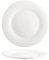 Cegeco CoK Elba Opal Glass White Dinner Plates - 25cmØ Diameter - Set of 6