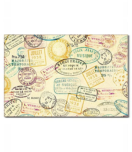banjado Glas Magnettafel (120 x 80cm) - Magnetwand Glas - Magnetpinnwand als Memoboard - Pinnwand Magnettafel Küche, Büro, Kinderzimmer - Stempel