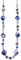 Bulinlin Damen Lange Perlenkette Statement Boho Silber Metallkette Hochzeitstag Modeschmuck Geschenke Pullover Halskette für Frauen（35-Blue）