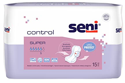 Seni Control Super - saugstarke Inkontinenzeinlagen bei häufigen Harndrang und Blasenschwäche