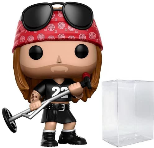 Guns N' Roses - Axl Rose Funko Pop! Rocks Vinyl Figure (Bundled con custodia protettiva compatibile Pop Box), multicolore, 9,5 cm