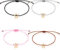 Sunshine smile 4 Stück Freundschaftsarmband Handmade