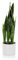 hjh OFFICE 871016 Plante Artificielle SANSEVIERIA avec Cache-Pot Hauteur 65 cm Plante d'intérieur Chanvre arqué Artificielle