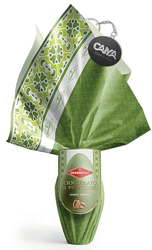 Condorelli Uovo di Puro Cioccolato al Pistacchio Limited Edition 250g con Portachiavi CAIYA® (Pasqua 2024)