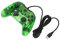 Joystick per Gamepad, Controller Cablato con Guscio Trasparente, Illuminazione RGB a Doppia Vibrazione Stabile per Computer (Verde trasparente)