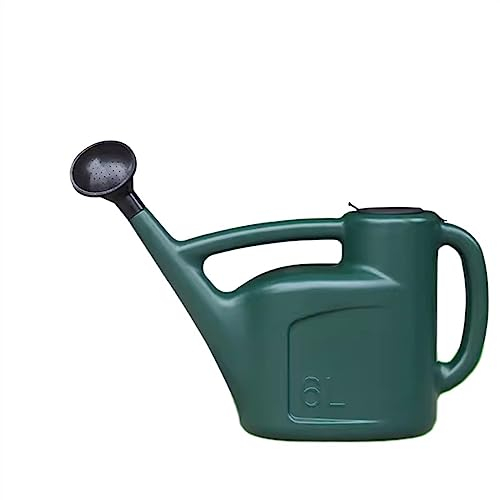 Canettes d'arrosage Arrosoir en Plastique - Arrosoir intérieur et extérieur Moderne avec poignées et Bec Long for Fleurs/Plantes (Vert) Planter des canettes d'arrosage (Size : 6L)