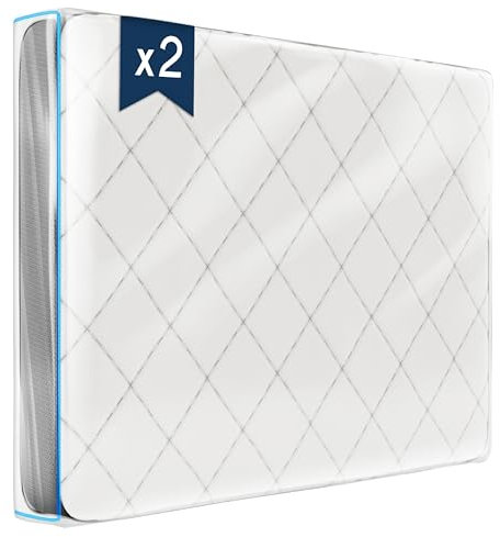 Housse Protection Matelas en Plastique - Lot de 2 - Housse Matelas 90x200 cm (Epaisseur 30 cm) - Housse integrale Matelas - Sac de Stockage, Rangement - Housse Matelas Déménagement