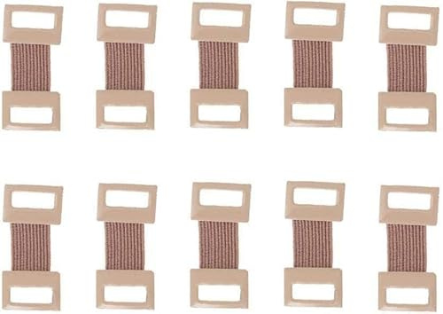10Pcs Brown Bandage Clips, Elastic Bandage Wrap Stretch Metal Clips Replaceable Wrap Clips Replacement Fastener Fixation Clamps Hooks for Various Types Bandages, Adhesive Bandages, First Aid