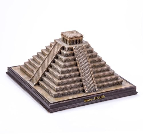 Lllunimon Mysteriöse Maya Pyramiden Statue Figur, Harz Künstliches Handwerk Home Dekoration Welt Berühmte Gebäude Souvenirs Geschenke