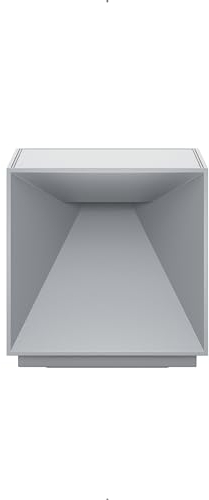 SIGOR Nutalis - Dimmbare würfelförmige LED Akku-Tischlampe Indoor & Outdoor, IP54 spritzwassergeschützt, Höhe 10 cm, aufladbar mit easy-connect puk, 9 h Leuchtdauer, nebelgrau