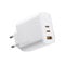 VOLTME Chargeur USB-C 67W GaN Multiple Chargeur GaN Blanc, Secteur Prise USB 3-Port PD3.0 Puissant & Rapide Compatible avec iPhones, iPads, Samsung, Pixel, ipad, ordi Portable Dell, Switch