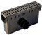ScarMaxx Hofablauf Hofsinkkasten - Fangkorb A15 Gully Stegrost - Kompatibel mit dem 115-mm-System - Kunststoff - Polypropylen (PP) - 2 x Anschluss für KG-Rohr DN110 - Classic Schwarz