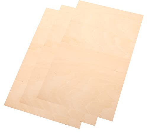 COHEALI Brettchen 3st Sperrholz Aus Linde Leer Handdekor Bastelzubehör Selber Machen Lindenholzbretter Verzierungen Zum Basteln Unfertige Maltafeln Bastelteller Selber Machen Unvollendetes Türschild