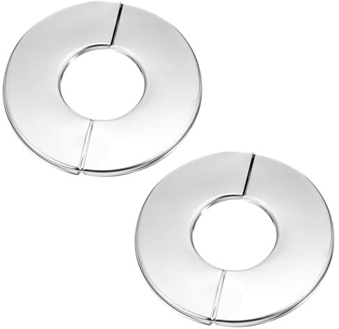 Lot de 2 cache-rosaces pour tuyaux de chauffage - Cache-rosaces - Couvercle de tuyau de chauffage - Pour tuyaux de radiateur