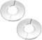 Lot de 2 cache-rosaces pour tuyaux de chauffage - Cache-rosaces - Couvercle de tuyau de chauffage - Pour tuyaux de radiateur