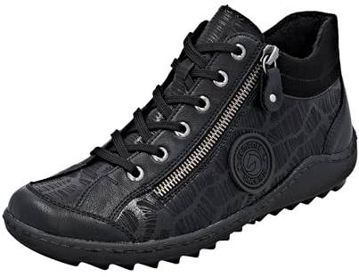 Remonte Femme R1477 Bottes à Lacets, Noir, 37 EU