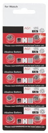 ZYHARUKO 10/20 pilas de botón AG1/LR621, batería alcalina de botón de larga duración de 1,5 V para relojes electrónicos pequeños