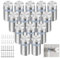 14 Stück Abstandshalter Edelstahl, 12 x 25mm Schilderhalter Abstandshalter Wand mit Schrauben, Edelstahl Werbeschraube, Wandabstandshalter Schraub für Werbetafeln, Schildern, Bilderrahmen