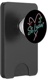 St. Lucia Tropical Beach Vacation Women's Trendy Colorful PopSockets PopWallet for MagSafe