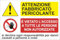 TLDSHOP® - Cartello Segnaletico - ATTENZIONE FABBRICATO PERICOLANTE - 30x20cm - Pezzi 1 - Materiale: (Alluminio 3mm(DiBOND))