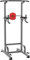 RELIFE REBUILD YOUR LIFE Power Tower Klimmzüge Dips Höhenverstellbares Multifunktions Fitnessgerät Zuhause Kraftstation Klimmzugstange Dip Station Liegestützgriffe (Grau-1)
