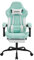 SUKIDA Gaming Stuhl Computerstuhl Ergonomischer Gaming Chair mit Fußstütze Bürostuhl Ergonomischer Computerstuhl mit Lendenwirbelstütze Mintgreen