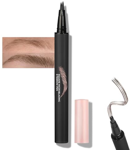 Magischer Augenbrauenstift Schnelle Augenbrauen In 3 Minuten, Wasserfest & Wischfest Microblading Augenbrauenstift Härchenzeichnung, Schnell Trocknend & Natürliche Eyebrow Pencil Natürlich Aussehende