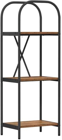 vidaXL Modern Bookcase with Standalone Shelves for Living Room – Rectangular Furniture for Home Decoration and Organization Books