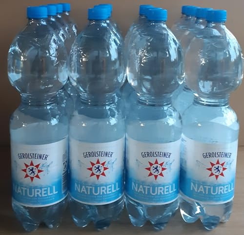 Naturel Mineralwasser Still aus Gerolstein, 16 Flaschen x 1,5L, Natürliches Quellwasser, inkl. Einwegpfand