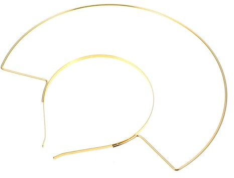 SHERCHPRY Elegantes Haaraccessoire für Frauen mit Goldenem Eisen Halo Stirnband Vielseitig Einsetzbar und Einfach Anzulegen für Partys und Selbstgemacht Kopfschmuck