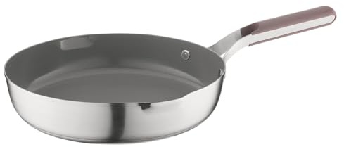 Berghoff Home Edelstahl Antihaft Pfanne 28cm - ohne PFAS - Universalpfanne für alle Herdarten - große Pfanne mit Antihaftbeschichtung - Bratpfanne