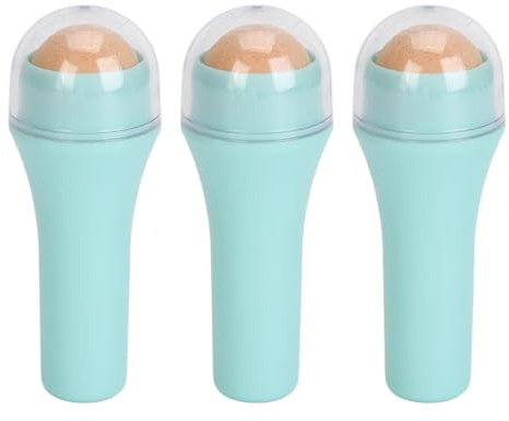 UMDHAIYI Vulkanstein-Gesichtsroller für UMDHAIYI, ölabsorbierendes Gesichtswerkzeug mit Rollerball, tragbarer Make-up-Applikator, Hautmassagegerät für strahlenden Teint und sanfte