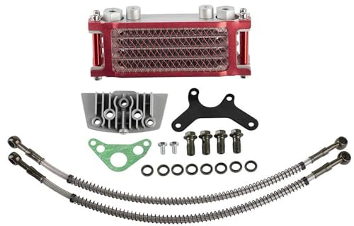 HDOYTXXM Modificazione Radiatore per Olio per 50 70 90 110 125 140CC Dirt Pit Bike Radiatore di Raffreddamento Installazione Semplice Radiatore per Olio per Dirt Bike