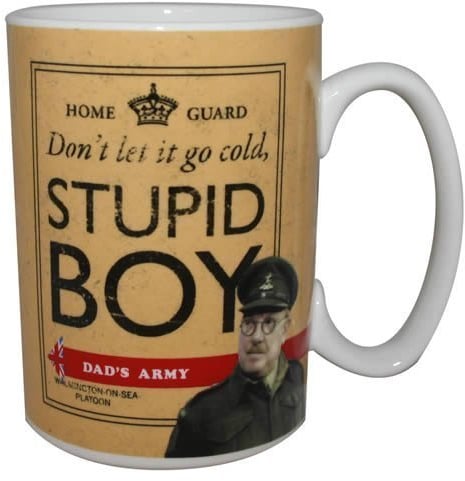 Dad's Army Official Mug, Stupid Boy, Pike & Mainwaring, Gift Boxed