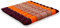 livasia Sitzkissen Stuhlauflage klein - 35x35x4,5cm - Bodenkissen gesteppt Indoor/Outdoor, Meditationskissen Yogakissen, Stuhlauflage Palettenmöbel, Steppkissen für Stuhl und Bank (Orange)