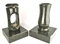 designgrab Design small Grablampe mit Vase und 2 Stück Sockel aus Granit Nero Impala/Astor anthrazit