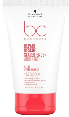 Schwarzkopf Professional Bonacure Repair Rescue Sealed Ends Intensive Cream Serum For Damaged Hair, 100 ml