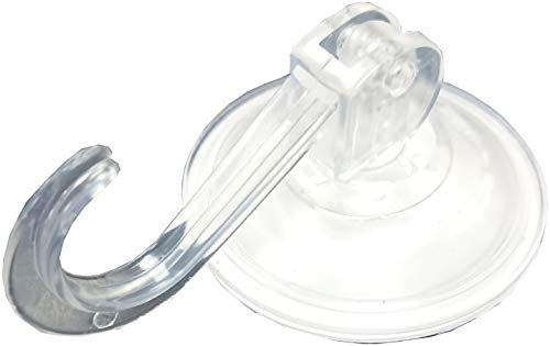 Merriway BH06639 (2 Pcs) Suction Hooks Lever Type Clear 45mm - Pack of 2 Pieces