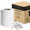 Panorama24 Bande brise-vue en PVC blanc RAL9010 35 m x 19 cm avec clips de fixation, clôture de jardin double fil opaque