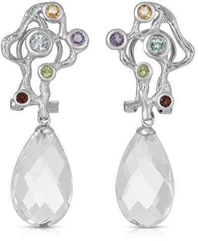 .925 Sterling Silver Barcelona Antoni Gaudi Inspired Art Nouveau Bohemian Earrings